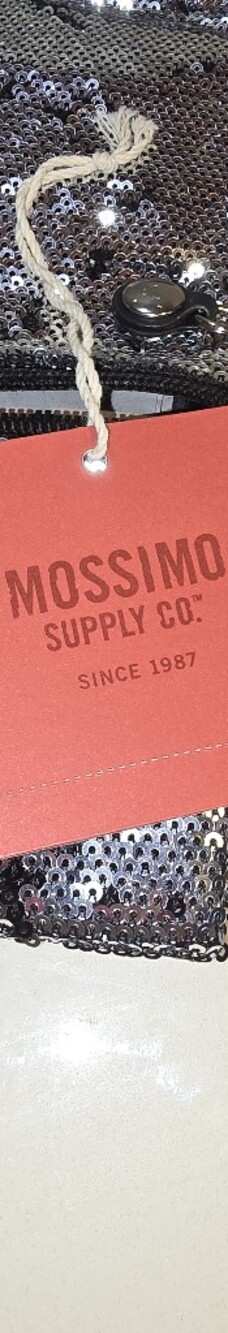 Mossimo Supply Co. Black Sequin Chain Crossbody - Picture 6 of 6